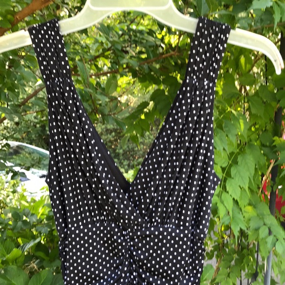 Forever 21 Polka Dot Form Fitted Ruched Dress S Bodycon Body Hugging - Picture 3 of 8